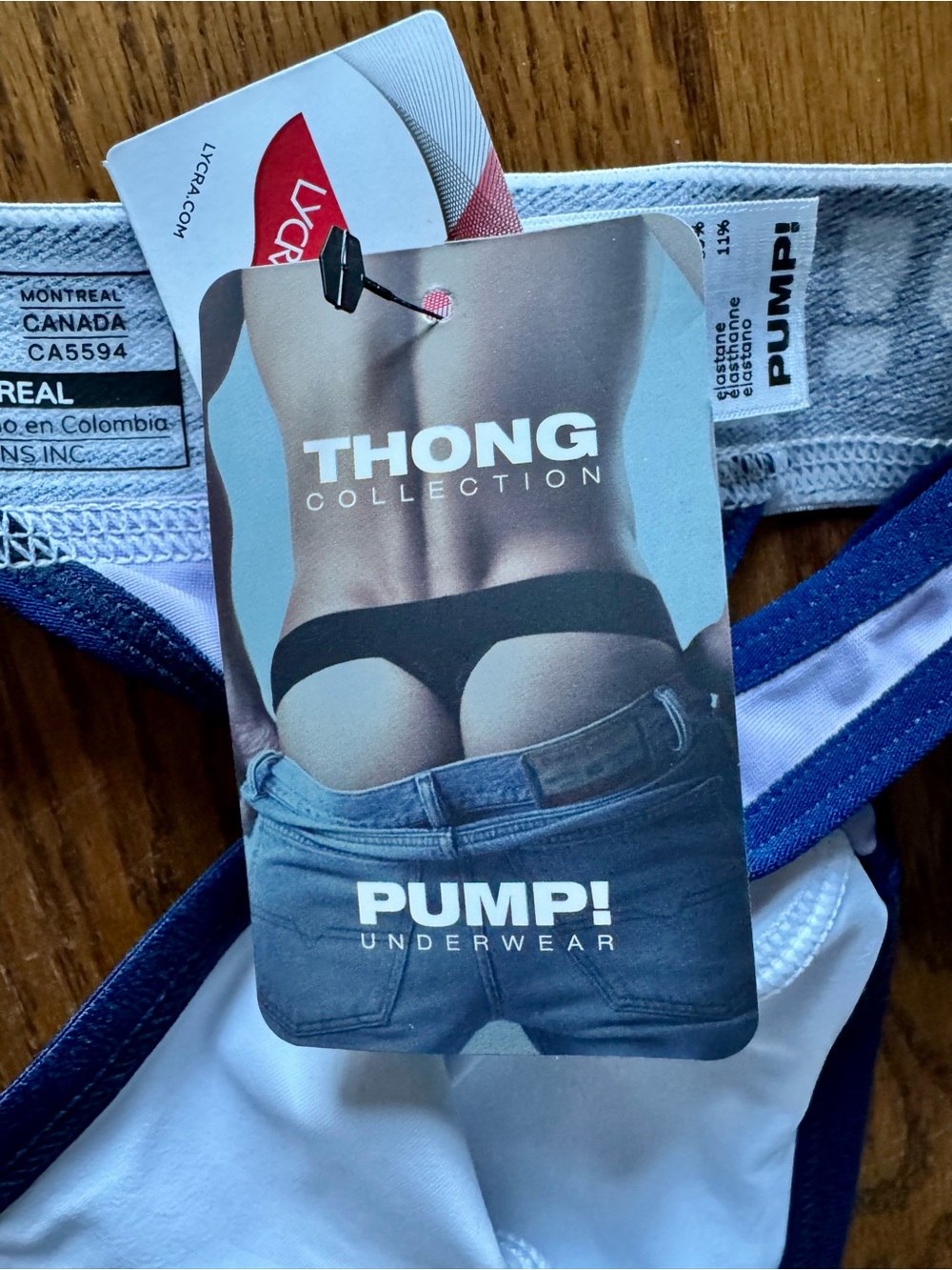 PUMP! Bloom Thong in Lavender with Dark Blue Trim (M) - NWT - Picture 4 of 5
